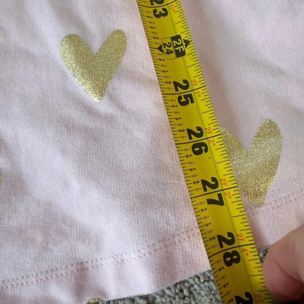 Hanna Andersson Pink and Gold Heart Dress 140/10